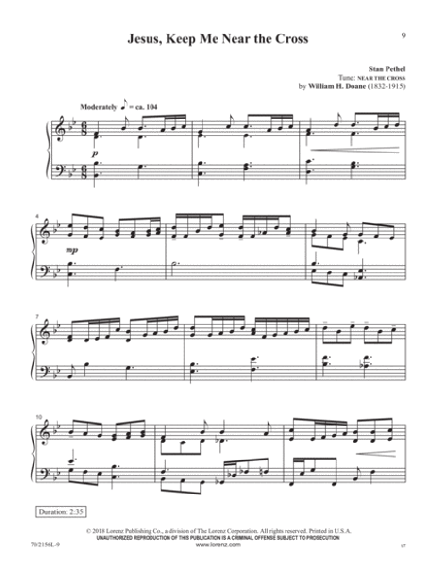 Blessed Redeemer Piano Solo scores gallery preview page 5