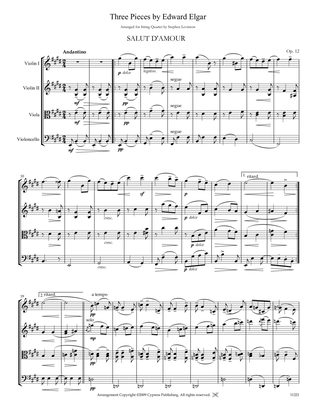 Three Pieces by Elgar