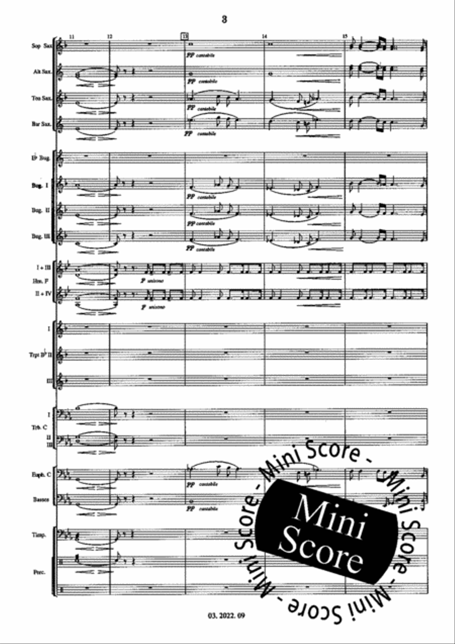 Hungarian Fantasy Fanfare Band scores gallery preview page 7