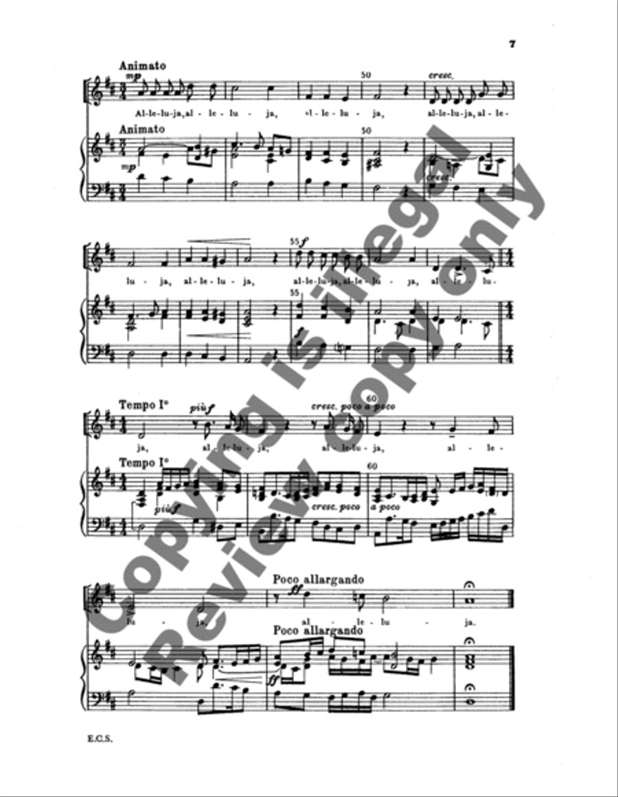 Kleines Geistliche Konserte I: Bringt her dem Herren (Give to Jehovah) Unison Choir scores gallery preview page 8