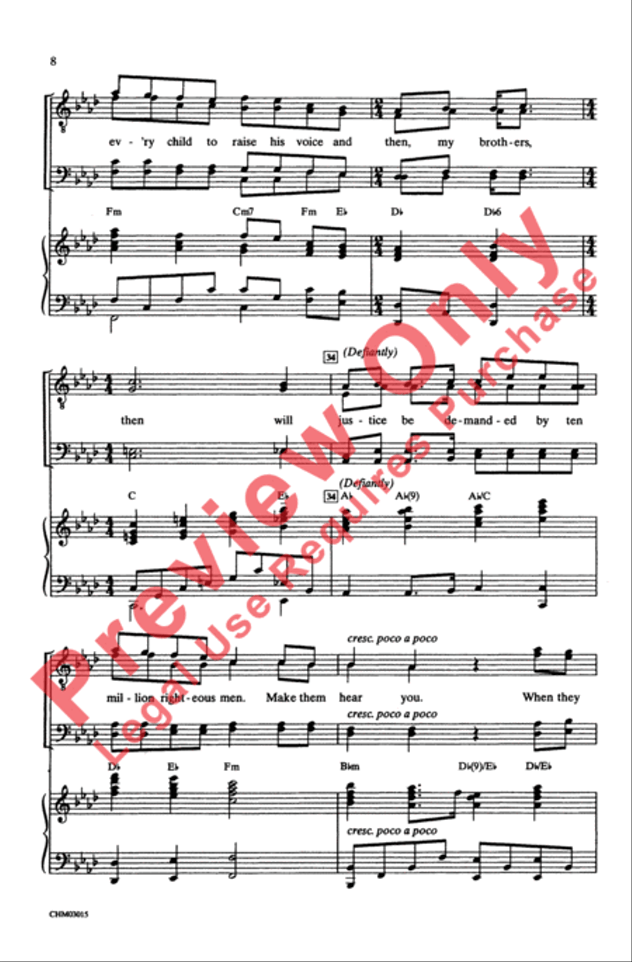 Make Them Hear You Make Them Hear You Men's Choir scores gallery preview page 7