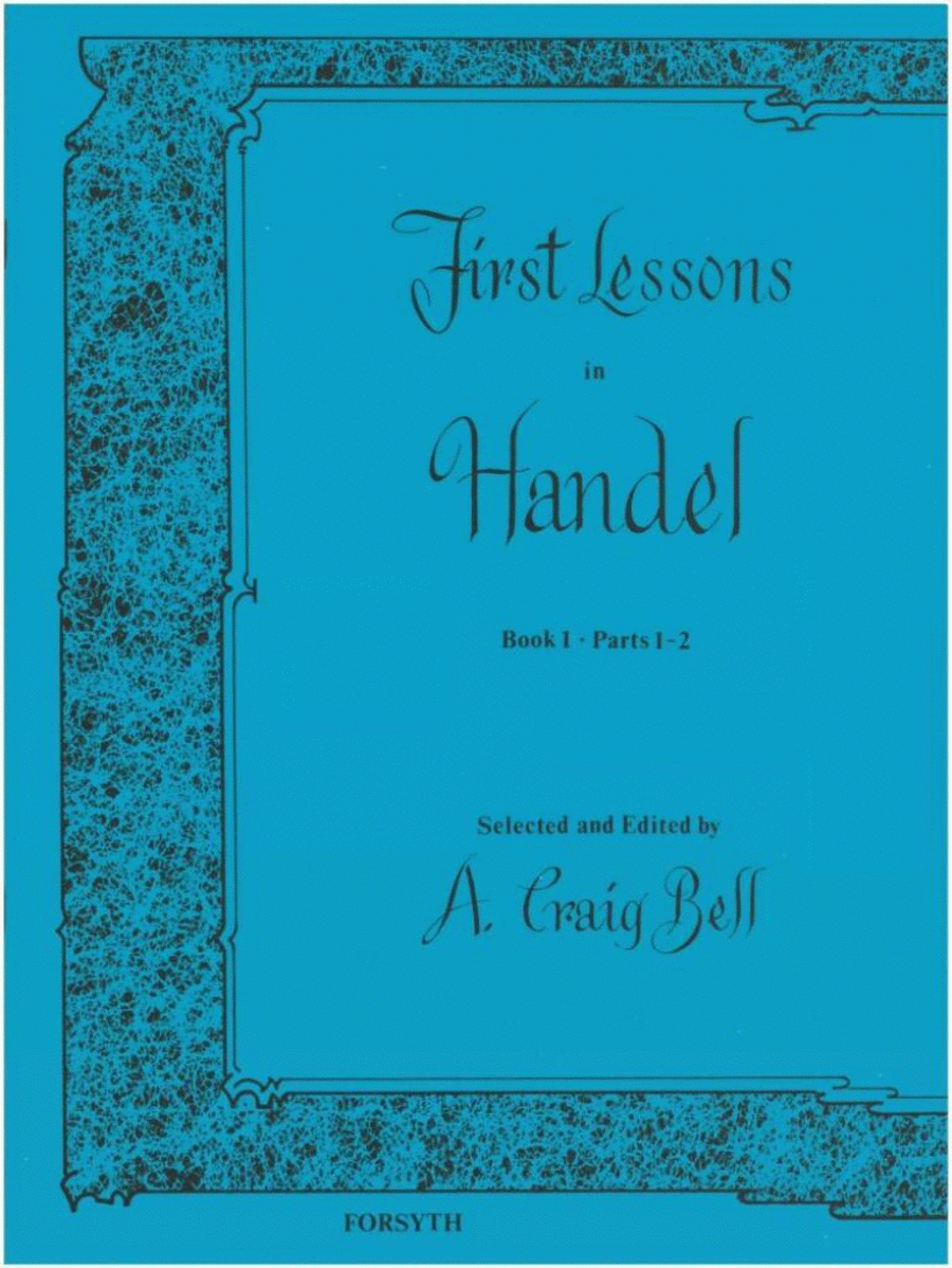 Handel First Lessons in Piano Piano Solo scores gallery preview page 1
