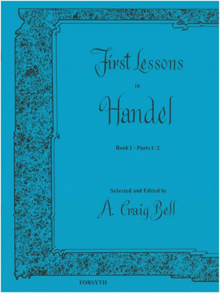 Book cover for Handel First Lessons in Piano