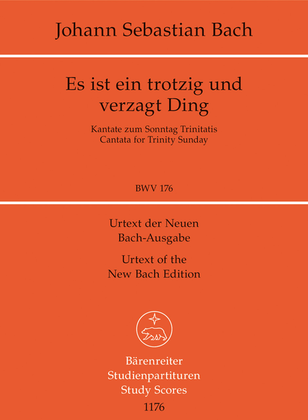 Book cover for Es ist ein trotzig und verzagt Ding, BWV 176