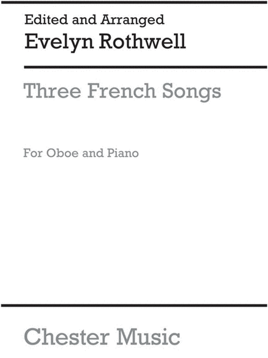 Rothwell 3 French Pieces Oboe & Piano