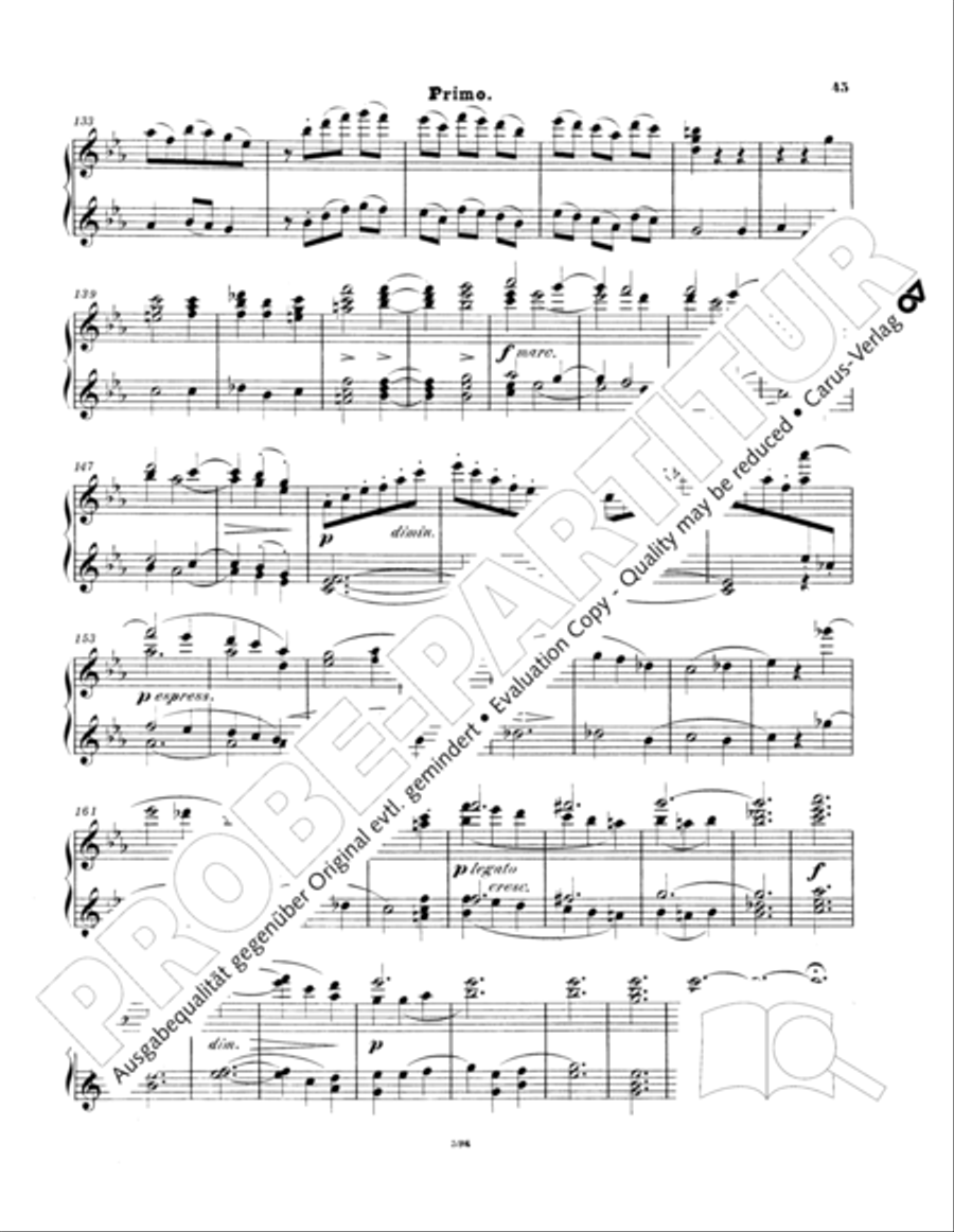 Ein Deutsches Requiem (German Requiem) Piano Duet scores gallery preview page 54
