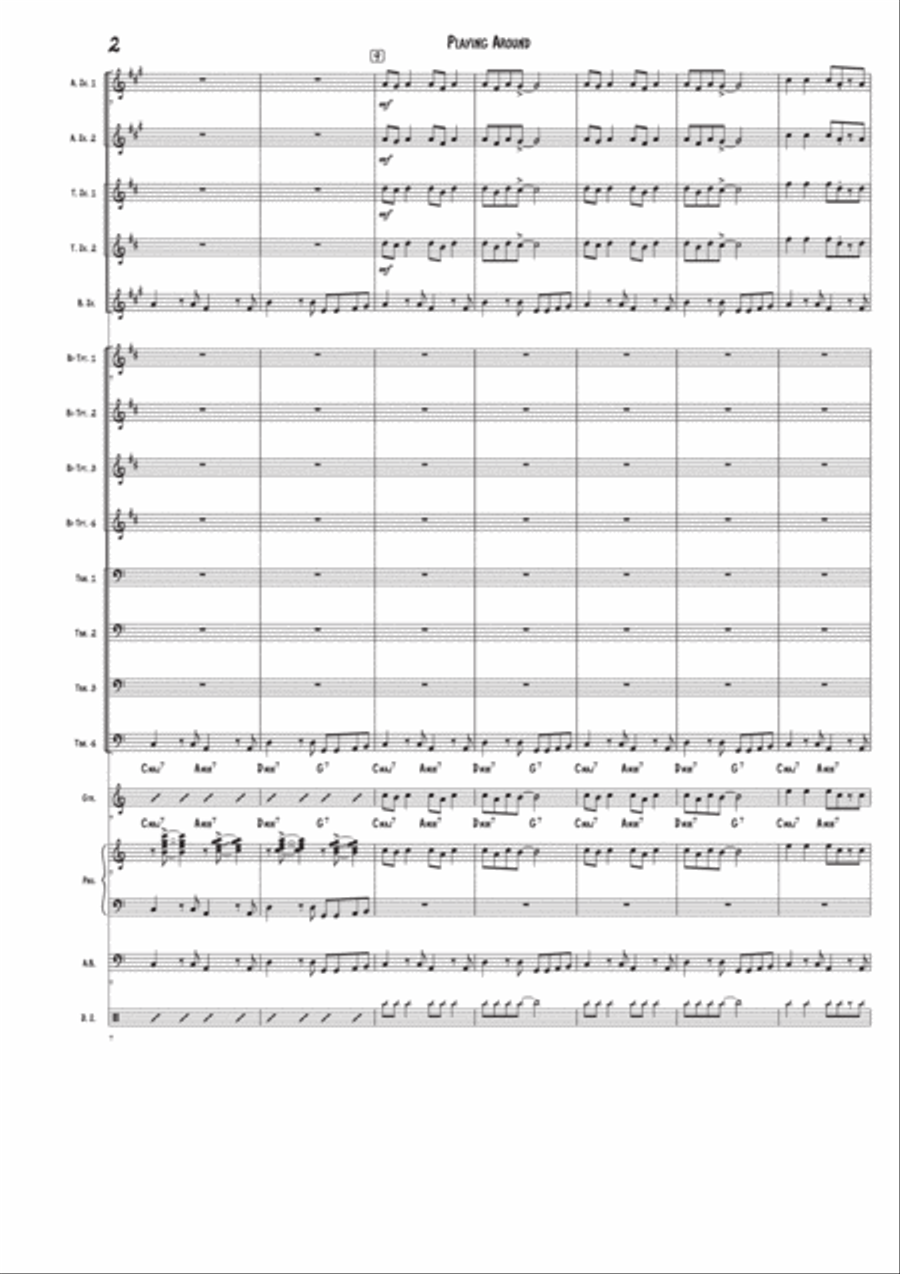 Playing Around with Modes Jazz Ensemble scores gallery preview page 2
