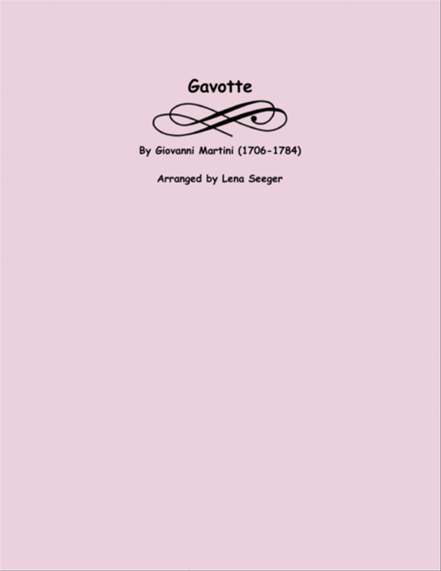 Gavotte (string trio) String Trio scores gallery preview page 1