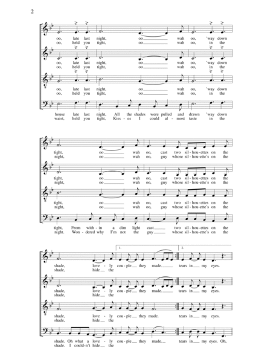 Silhouettes 4-Part scores gallery preview page 2