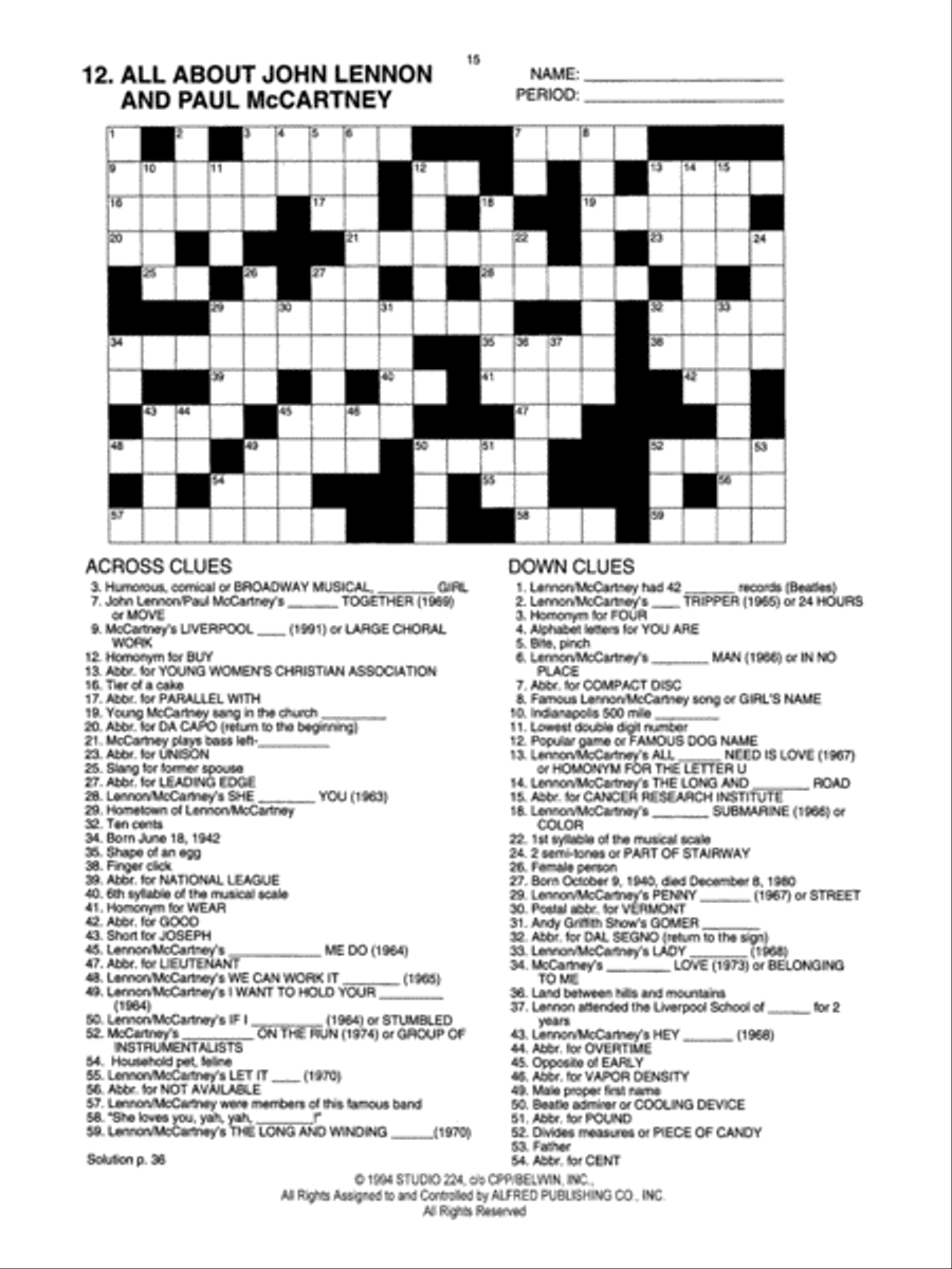 All About . . . Crosswords, Volume 4 Games & Toys scores gallery preview page 4