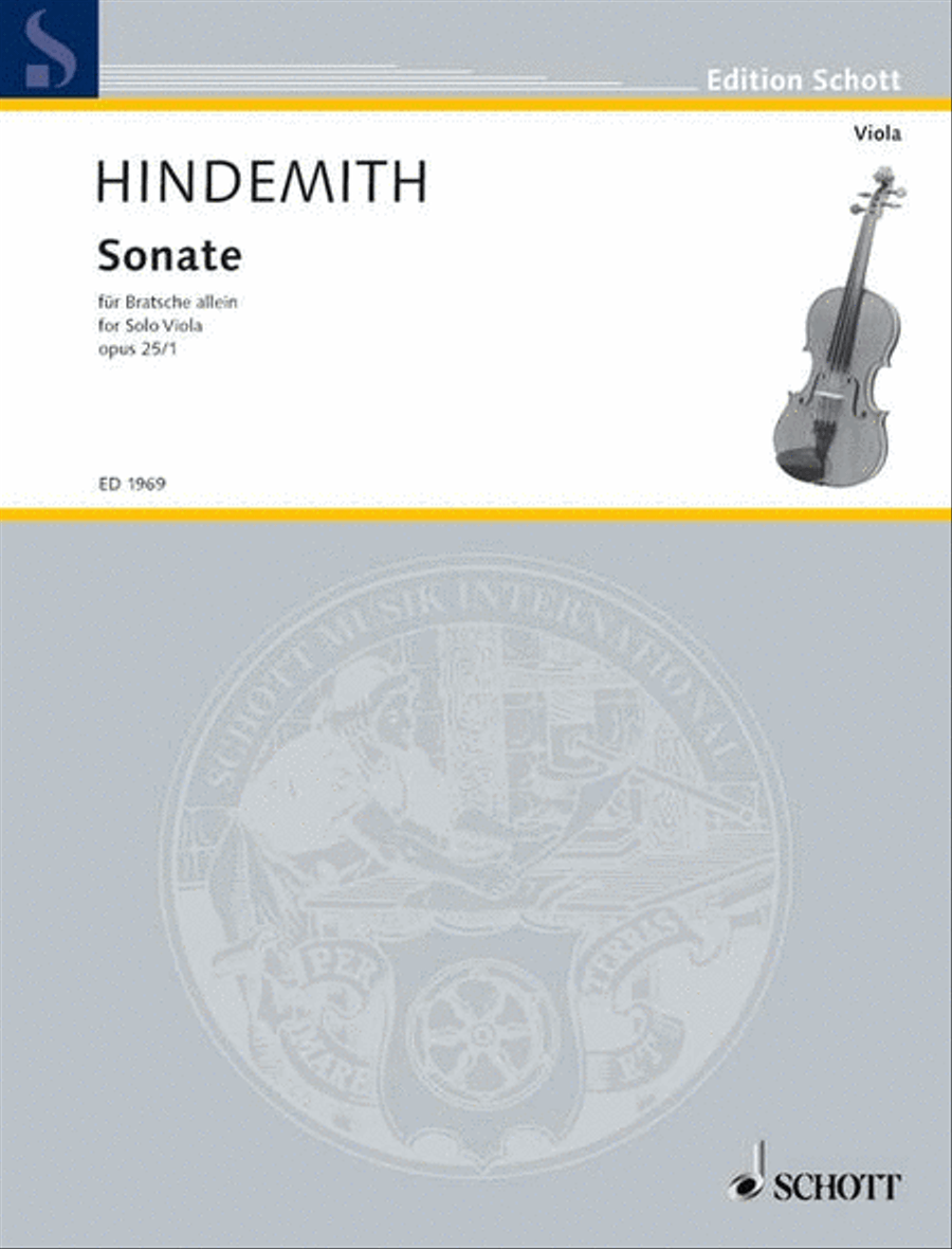 Viola Sonata Viola Solo scores gallery preview page 1