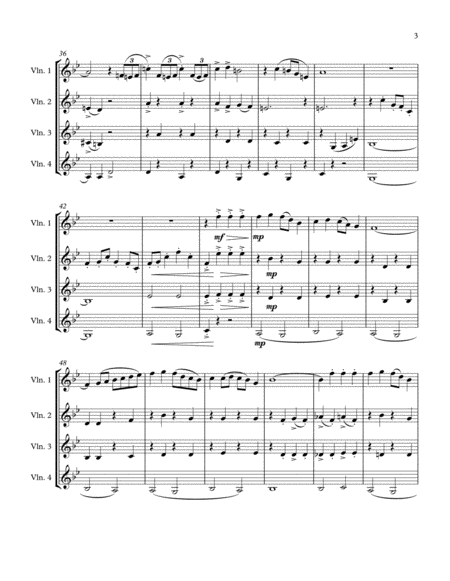 Sleigh Ride (4 Violins)
