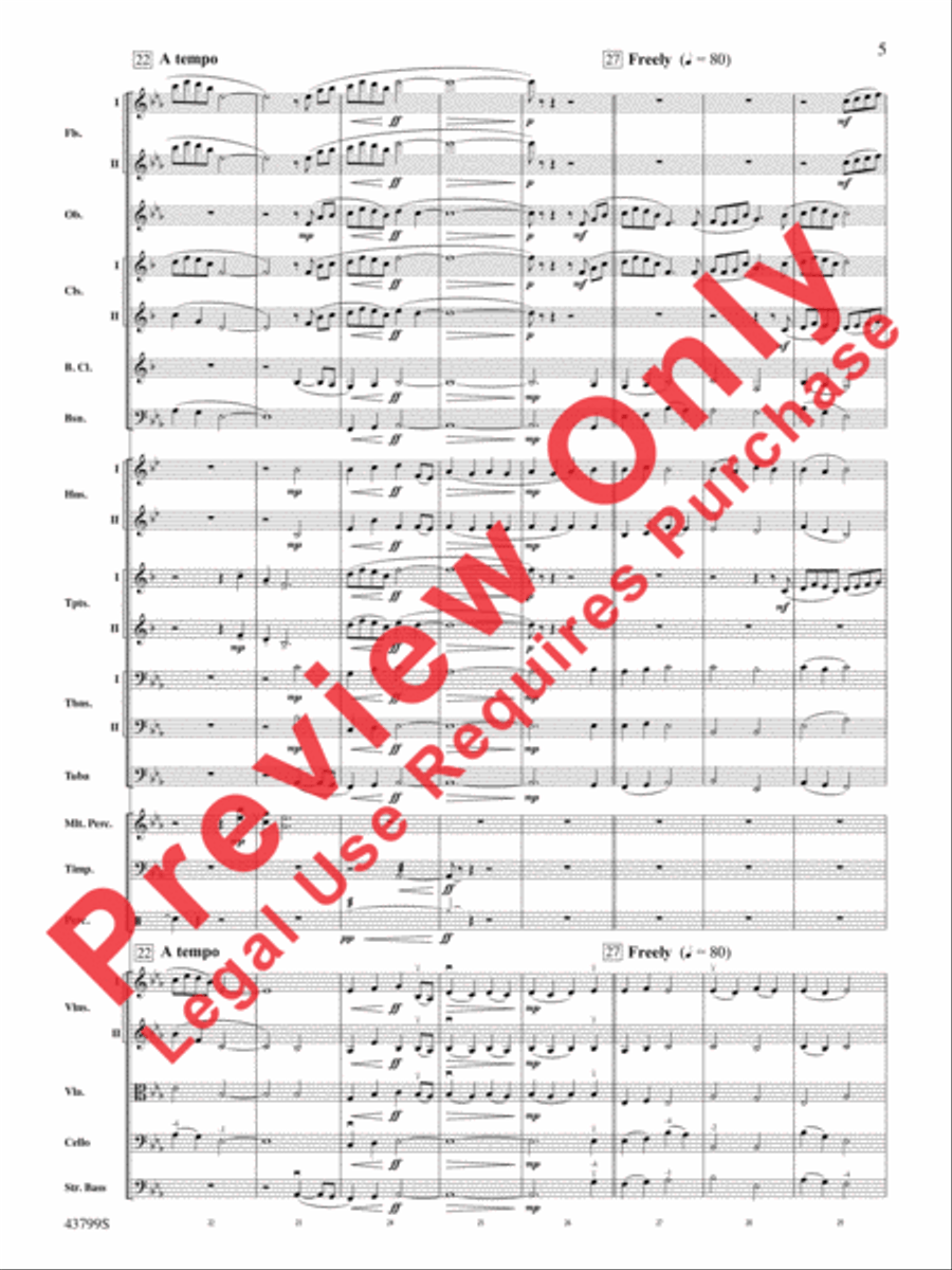Appalachian Morning Full Orchestra scores gallery preview page 6