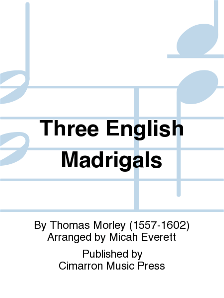 Three English Madrigals Brass Trio scores gallery preview page 1