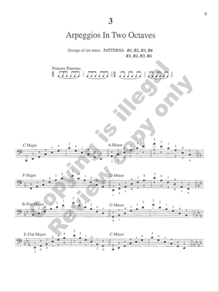 The Galamian Scale System for Violoncello String Methods scores gallery preview page 10