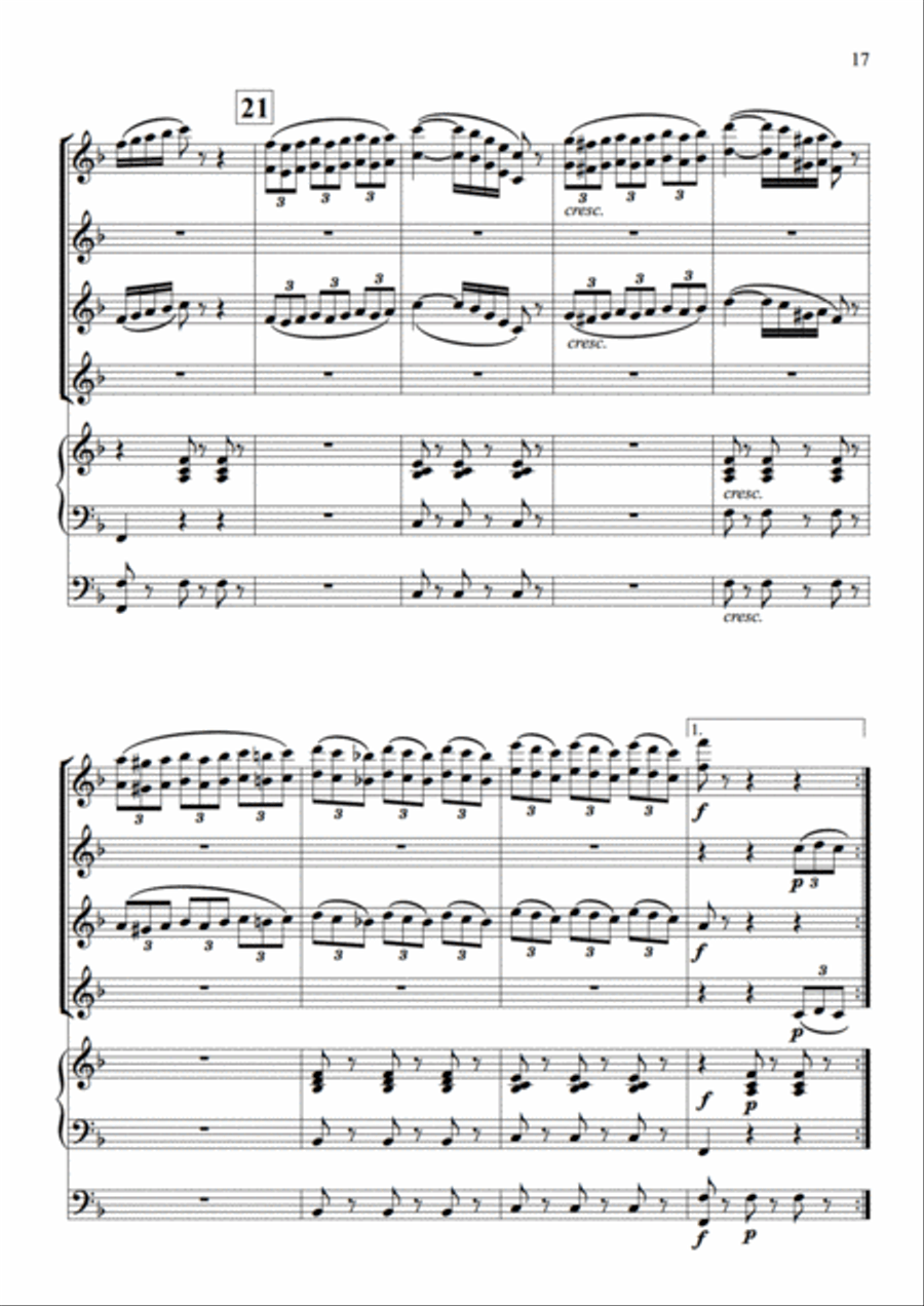 La gazza ladra - Overture Set of Parts scores gallery preview page 14