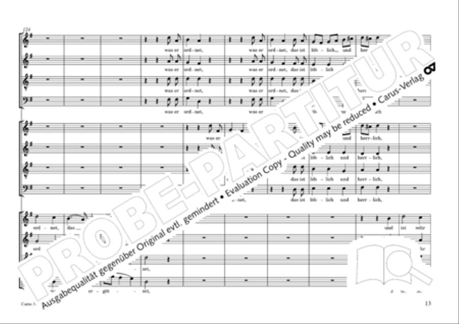 Gross sind die Werke des Herrn 4-Part scores gallery preview page 14