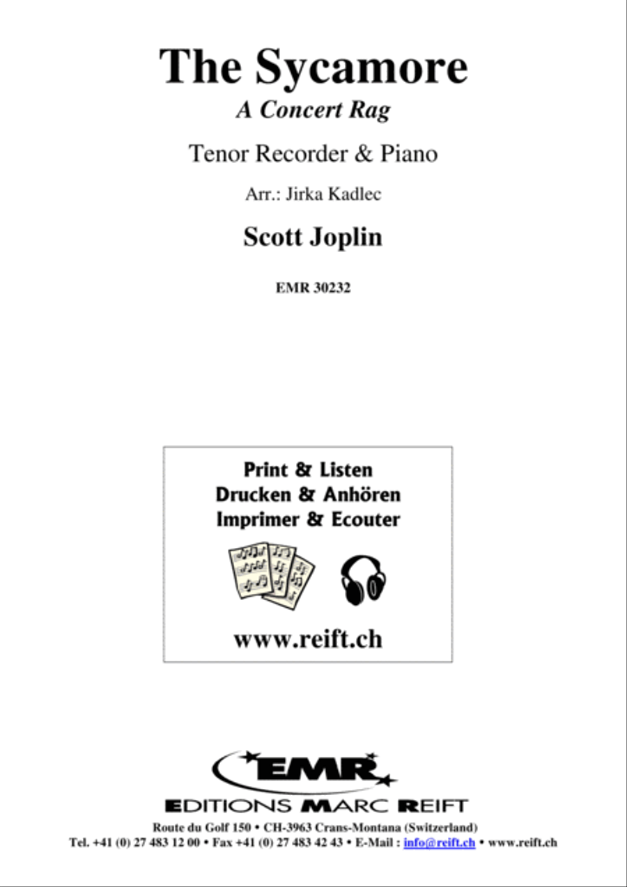 The Sycamore Tenor Recorder scores gallery preview page 1