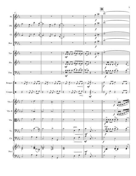 Siboney, by Ernesto Lecuona, arranged for Chamber Orchestra image number null