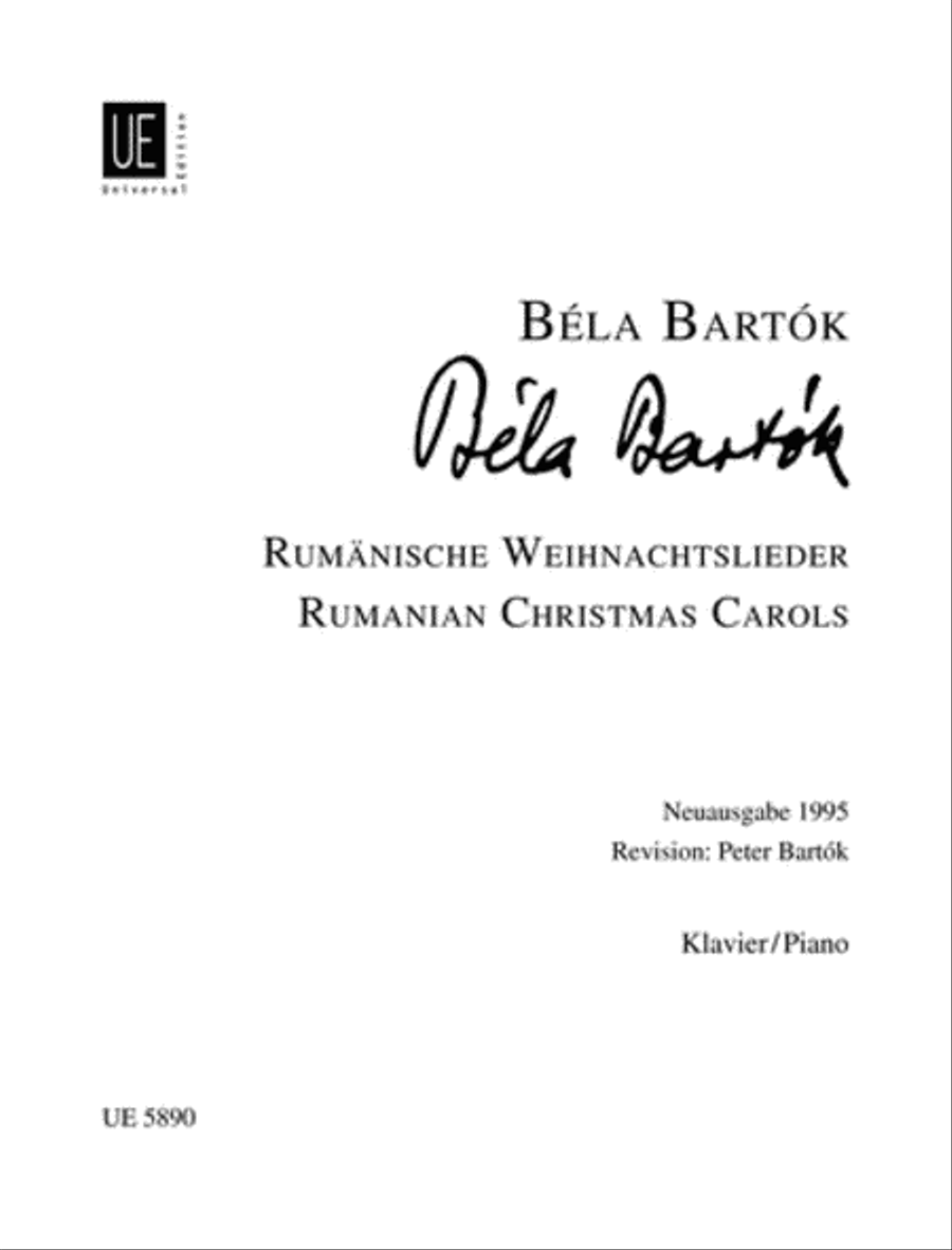 Roumanian Christmas Songs, Piano Chamber Music scores gallery preview page 1