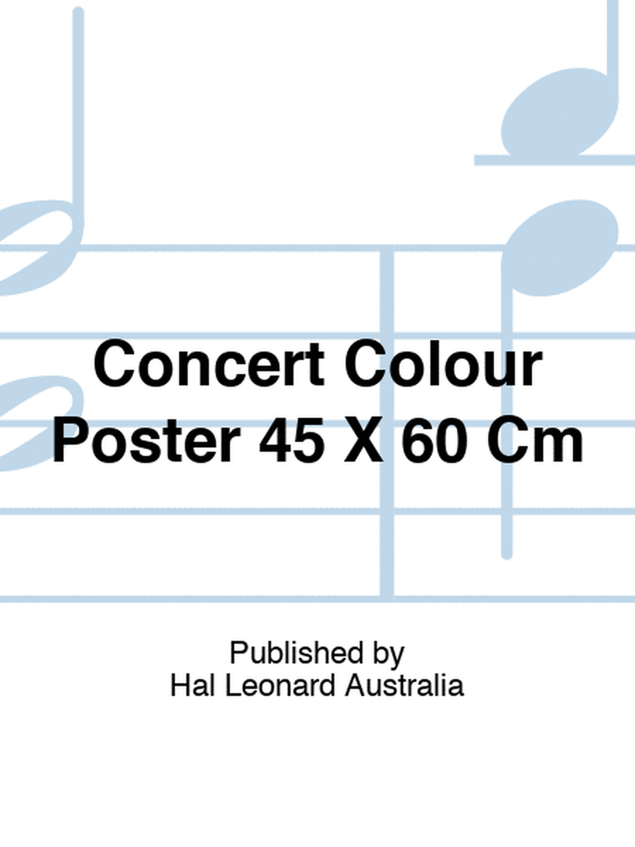 Concert Colour Poster 45 X 60 Cm
