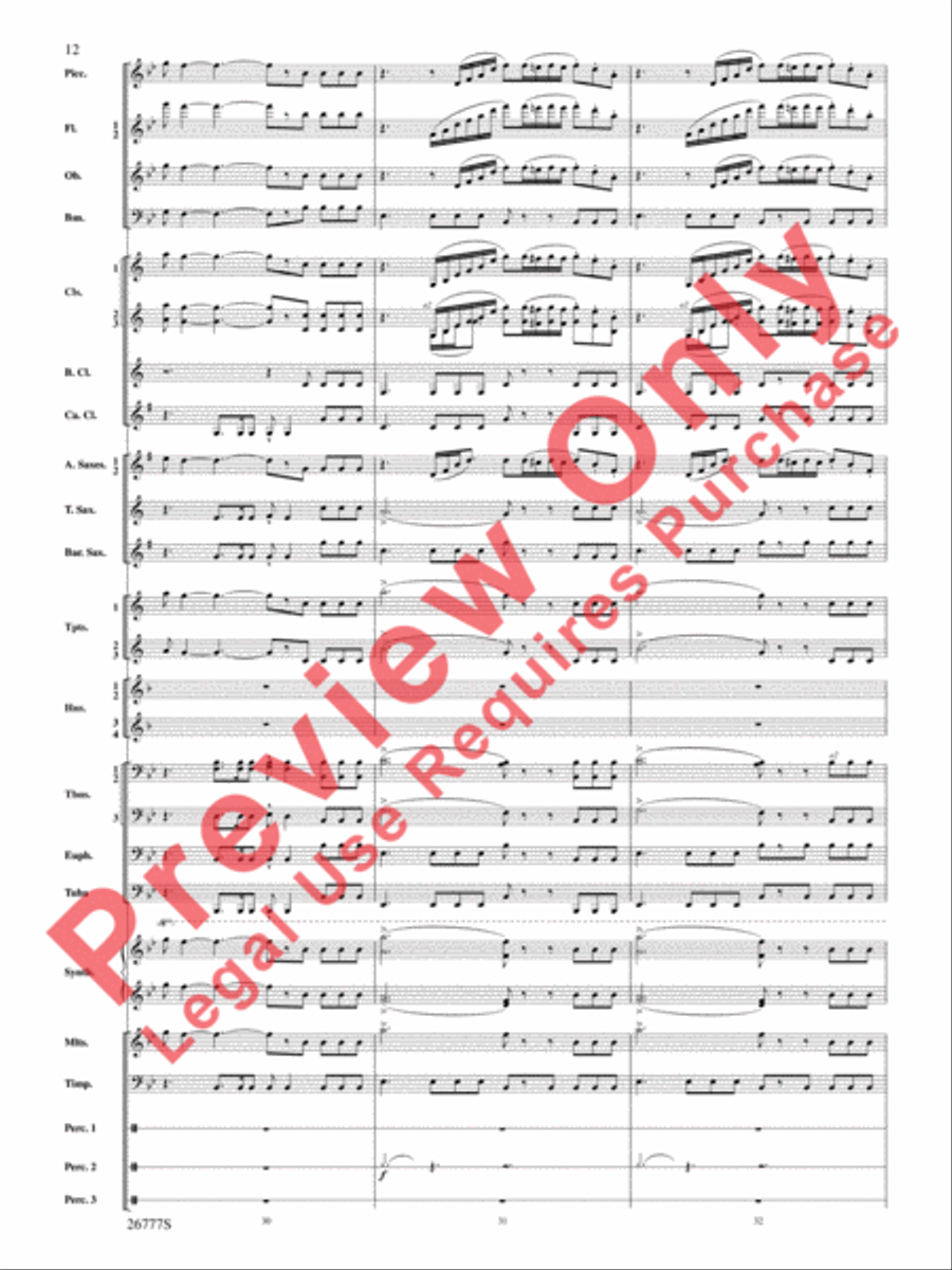 Soaring with John Williams Concert Band scores gallery preview page 13