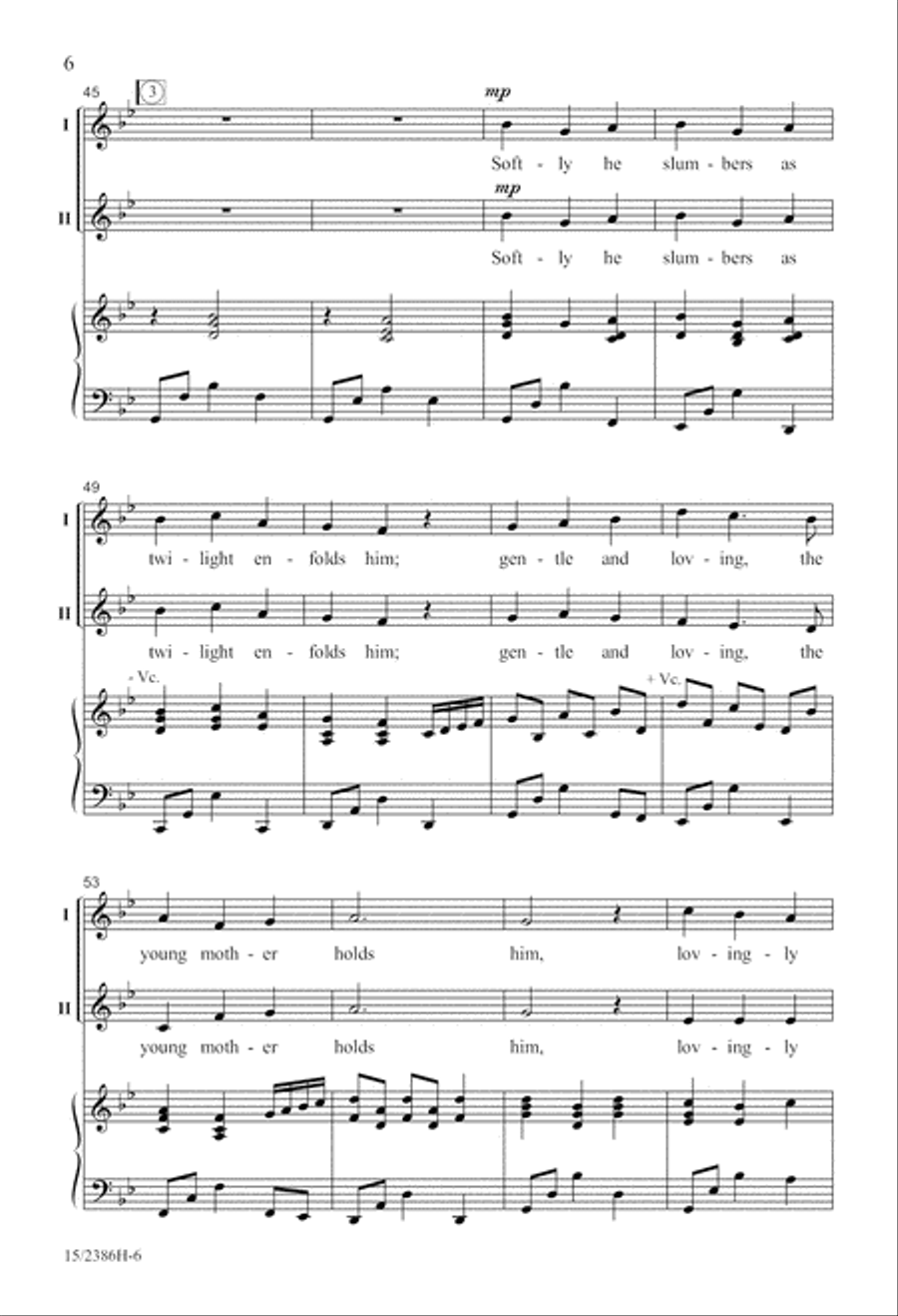 Lullay Alleluia 2-Part scores gallery preview page 6
