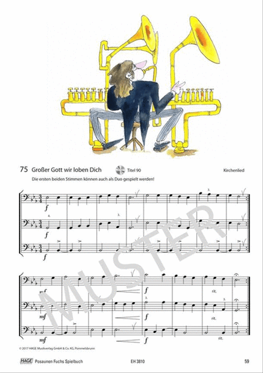 Posaune Fuchs Spielbuch Posaune Fuchs Spielbuch Trombone Solo scores gallery preview page 9