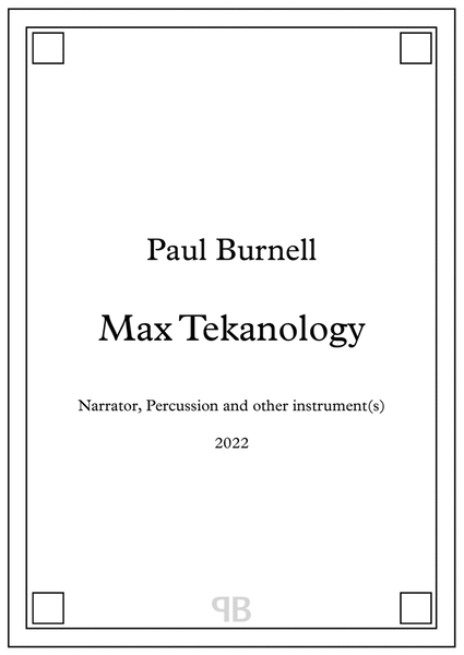 Max Tekanology - Score and Parts image number null