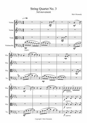String Quartet No. 3 - 3rd movement