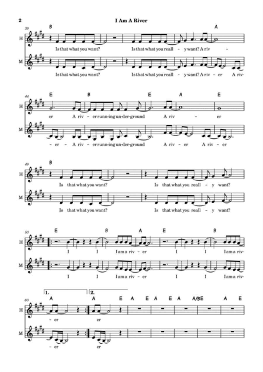 I Am A River Guitar scores gallery preview page 2