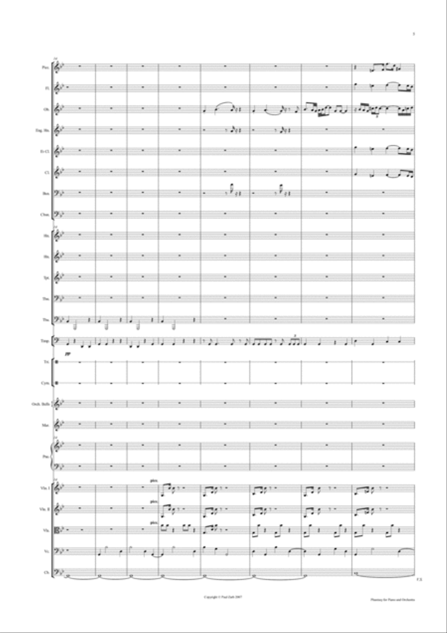 Phantasy No 1 for Piano and Orchestra (IBLA 2016) Full Orchestra scores gallery preview page 5