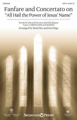 Book cover for Fanfare and Concertato on All Hail the Power of Jesus' Name