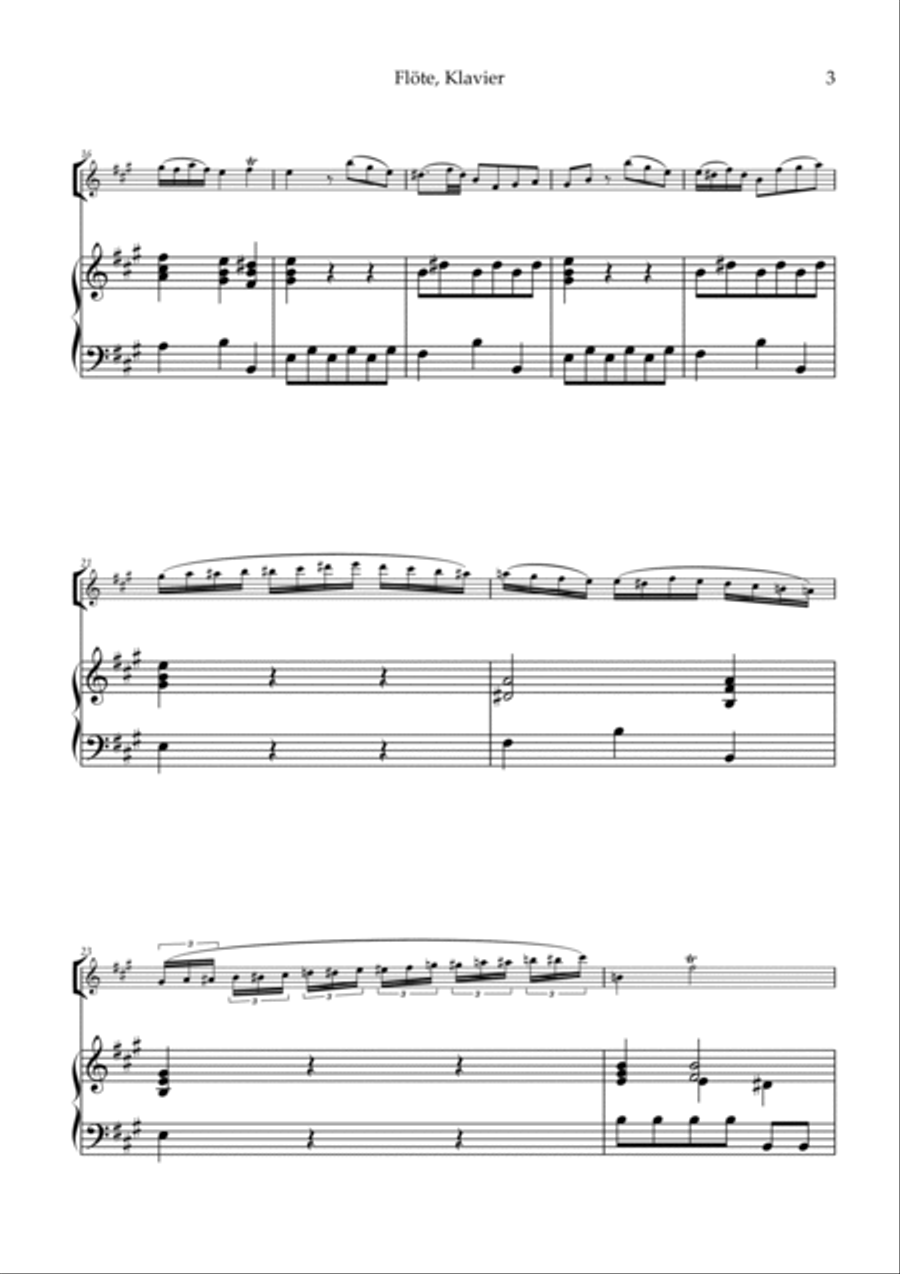 Sonata V Part 2 for Flute Flute Solo scores gallery preview page 3