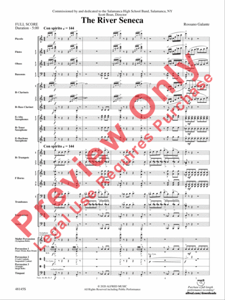 The River Seneca The River Seneca Concert Band scores gallery preview page 3