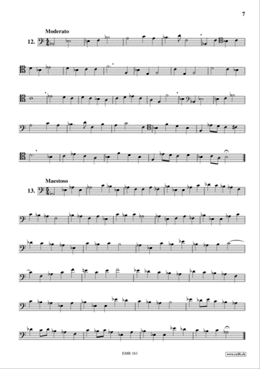 Studies in all Clefs Trombone Solo scores gallery preview page 7