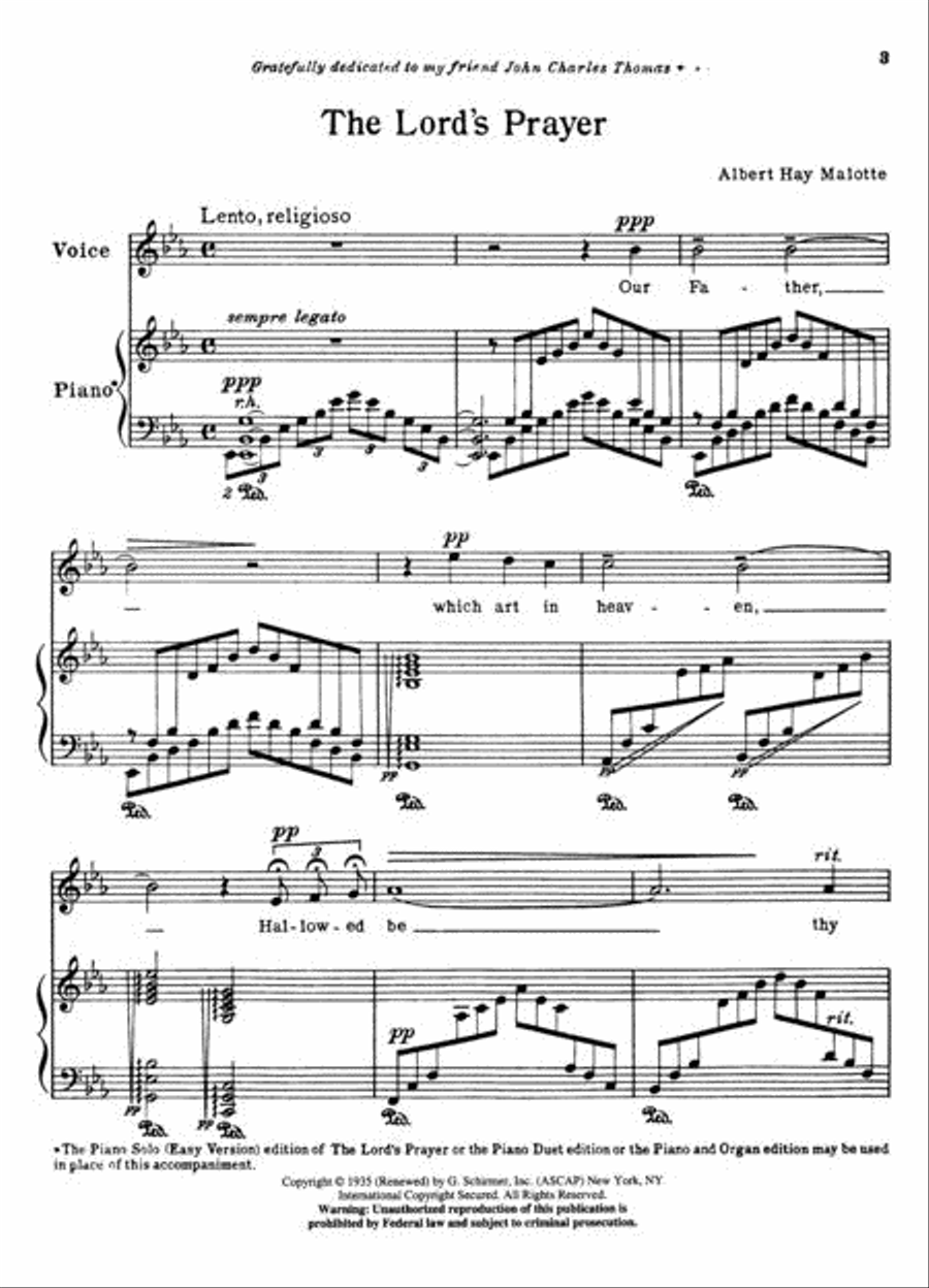 Lord's Prayer Lord's Prayer Voice scores gallery preview page 2
