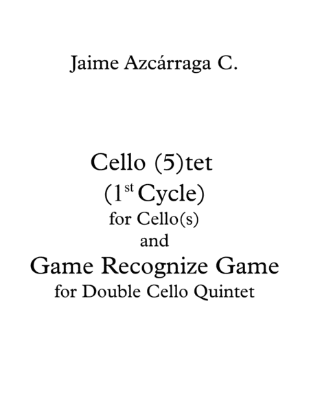 Cello (5)tet and Game Recognize Game image number null