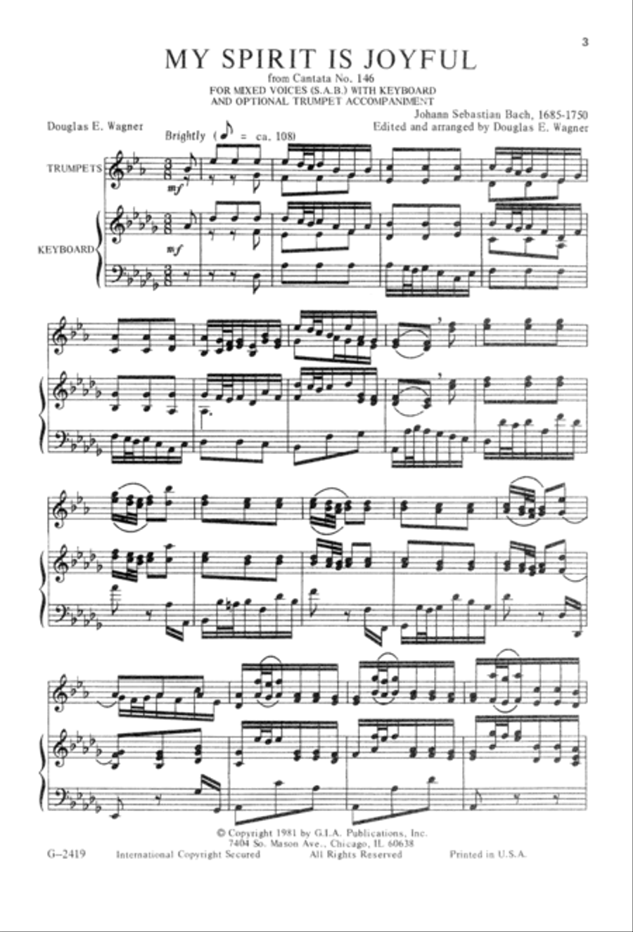 My Spirit Is Joyful My Spirit Is Joyful 3-Part scores gallery preview page 2