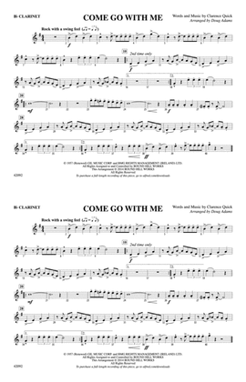 Book cover for Come Go with Me: 1st B-flat Clarinet