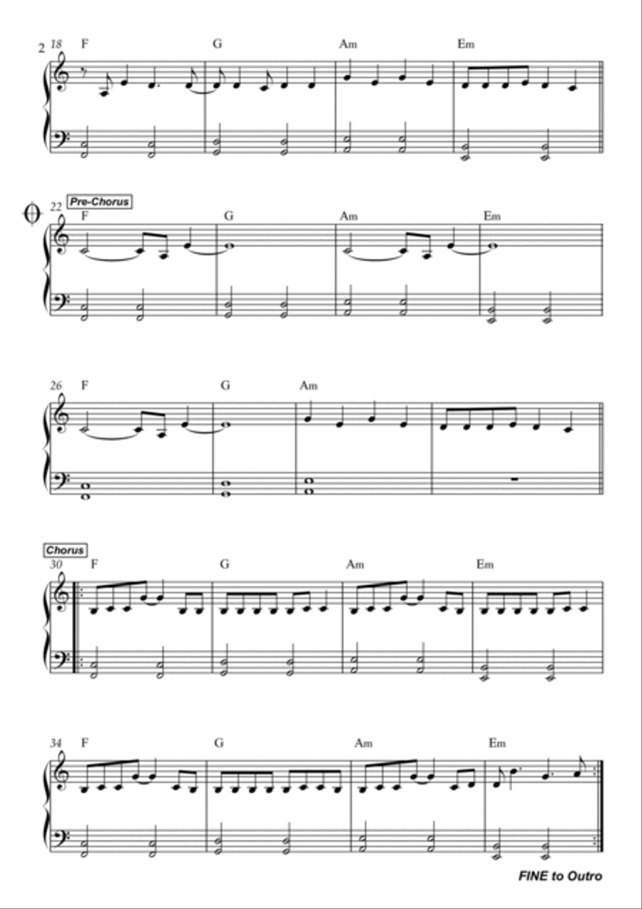 Stay Stay Easy Piano scores gallery preview page 2