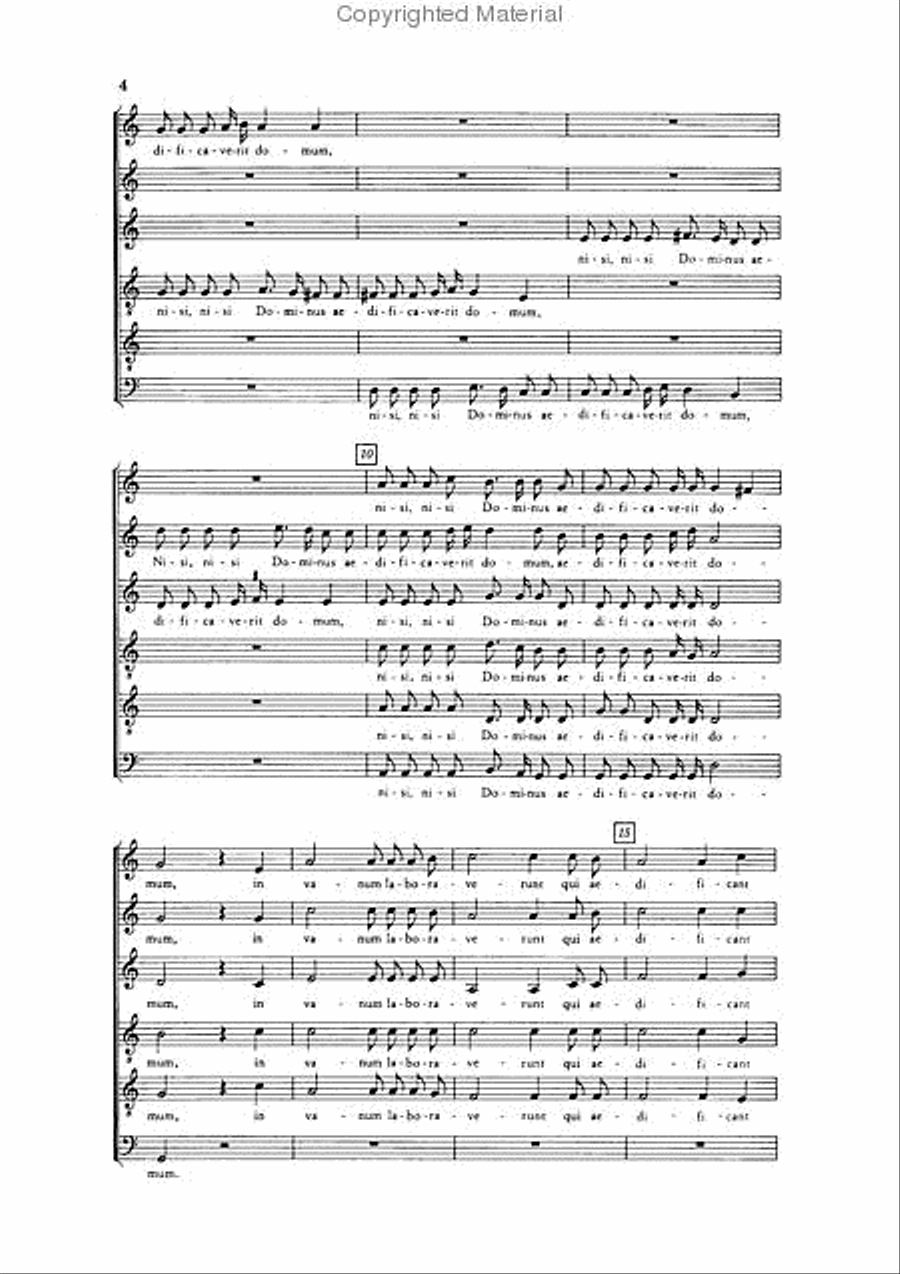 Nisi Dominus Nisi Dominus Choir scores gallery preview page 3