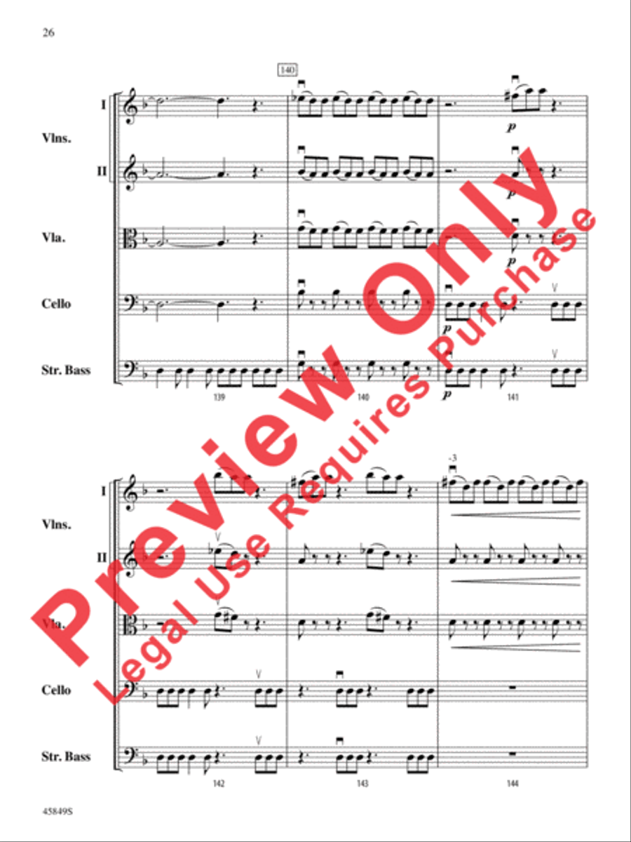 American Salute String Orchestra scores gallery preview page 26