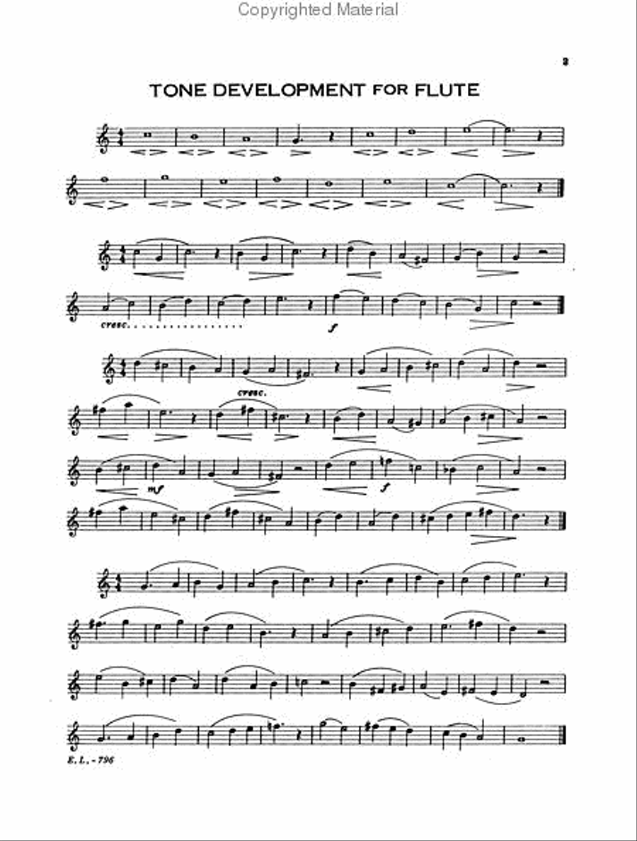 Tone Development for Flute Flute scores gallery preview page 2