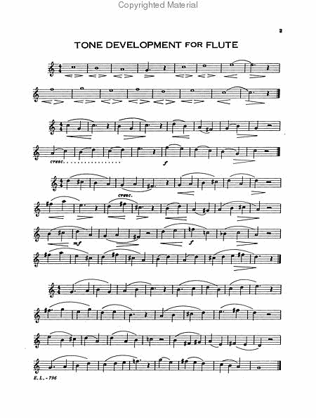 Tone Development for Flute