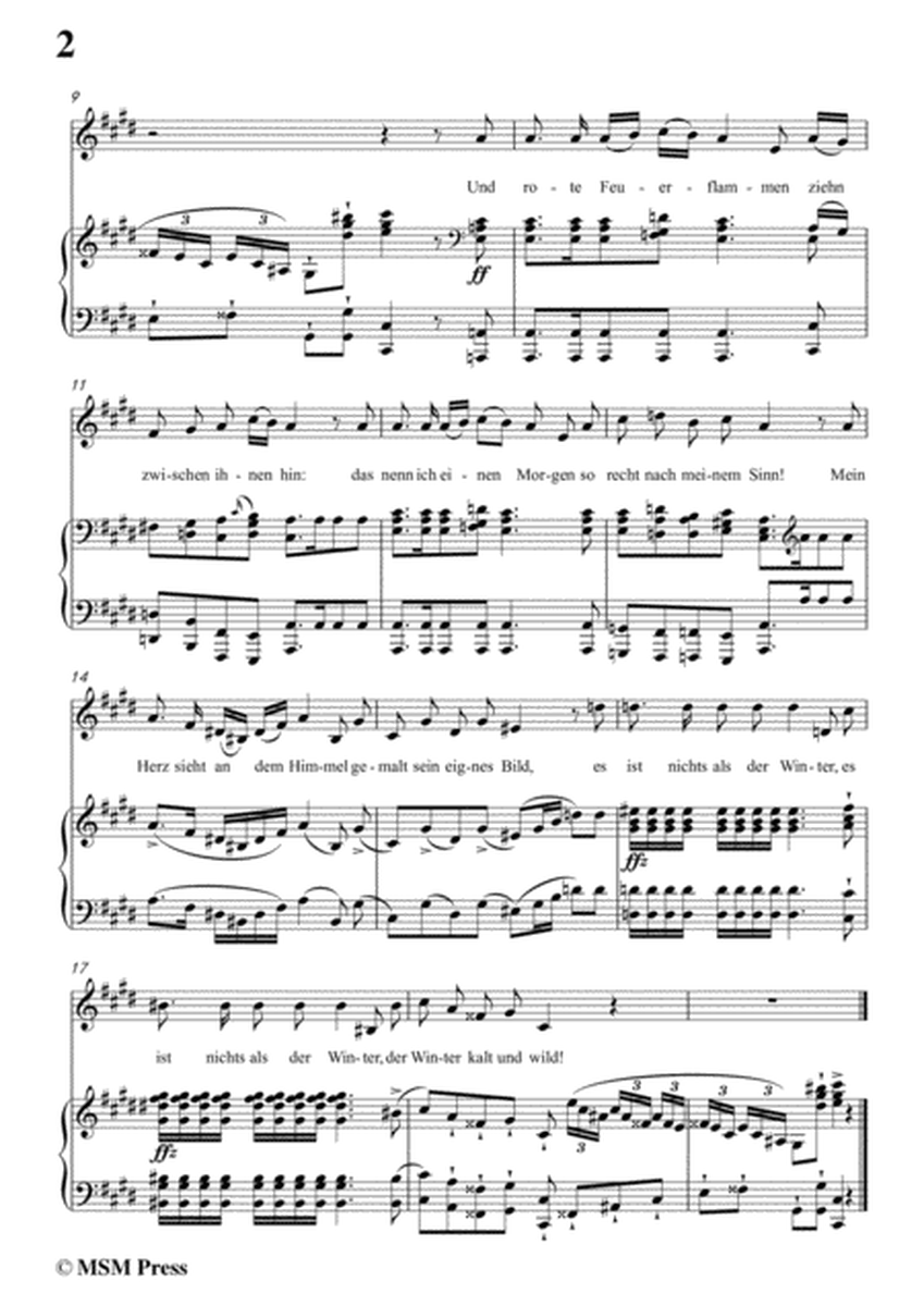 Schubert-Der stürmische Morgen,from 'Winterreise',Op.89(D.911) No.18,in c sharp minor,for Voice&Pian image number null
