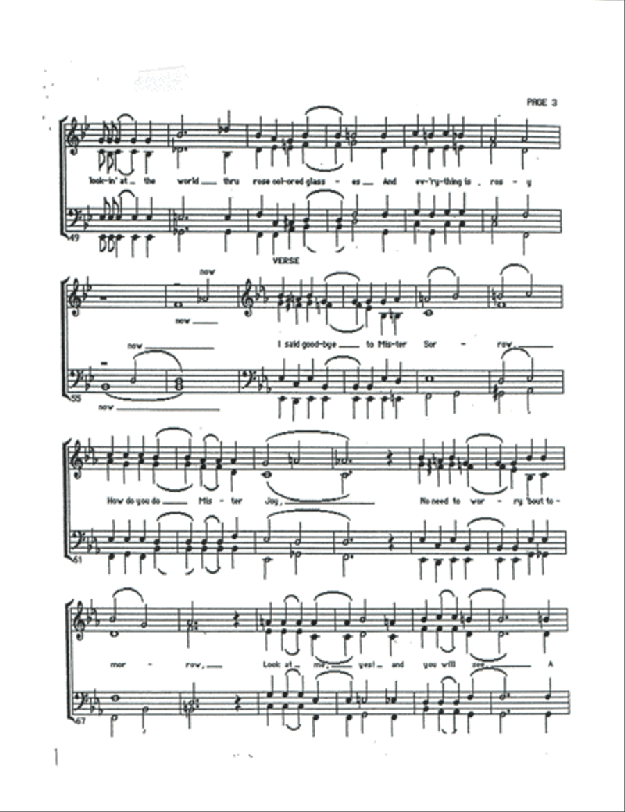 Looking At The World Through Rose Colored Glasses Small Ensemble scores gallery preview page 3