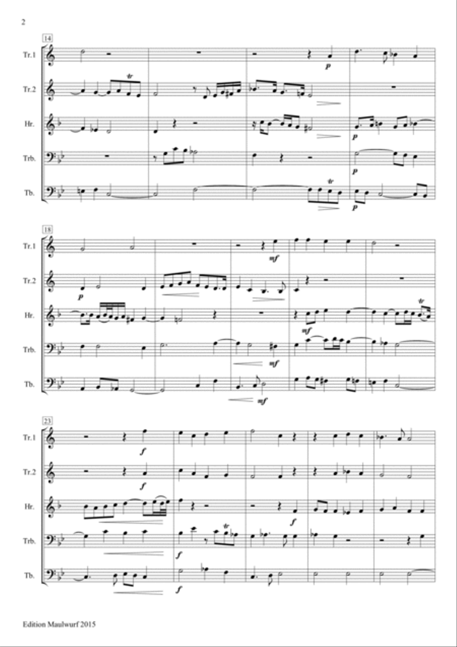Biblical Sonata No.4 Brass Quintet scores gallery preview page 4