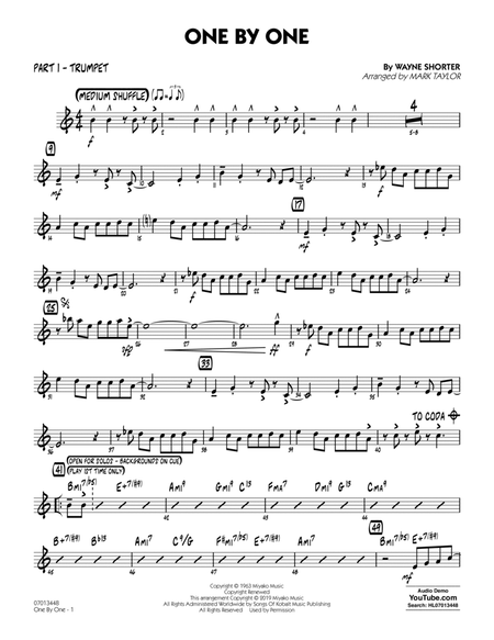 One by One (arr. Mark Taylor) - Part 1 - Trumpet