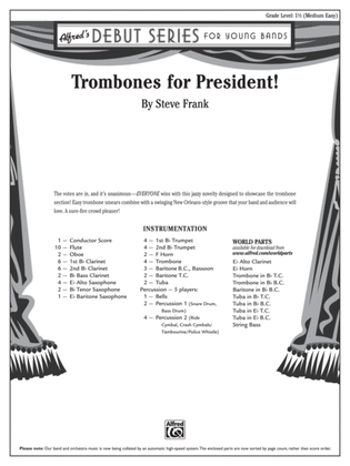 Trombones for President!: Score